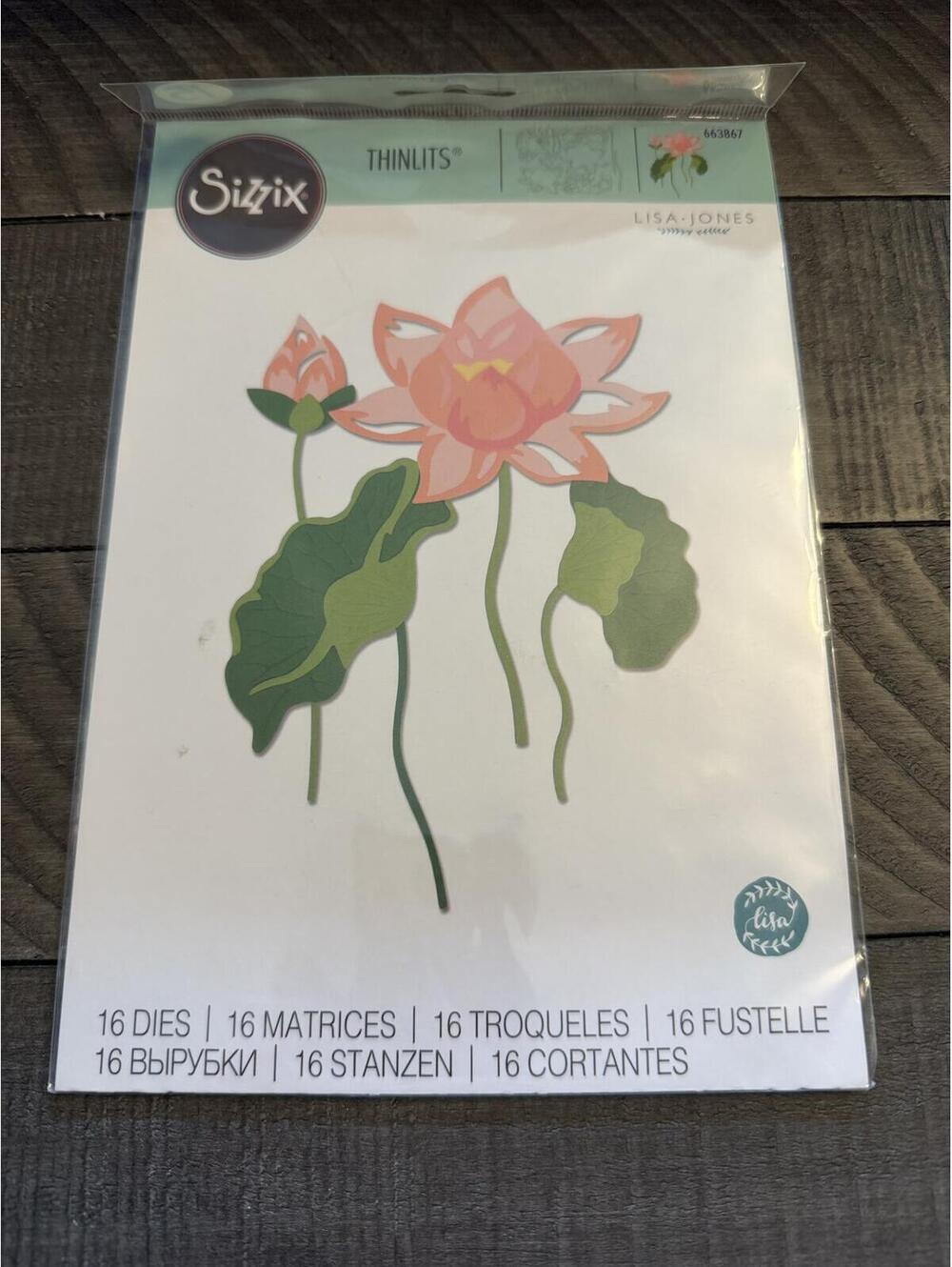 Sizzix Thinlets Layered Water Flower cutting die set